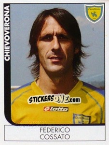 Sticker Federico Cossato - Calciatori 2005-2006 - Panini