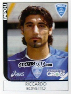 Sticker Riccardo Bonetto - Calciatori 2005-2006 n. 83 - Panini