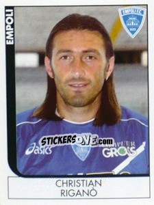 Sticker Christian Rigano - Calciatori 2005-2006 n. 93 - Panini