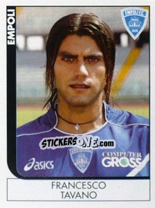 Sticker Francesco Tavano - Calciatori 2005-2006 n. 95 - Panini