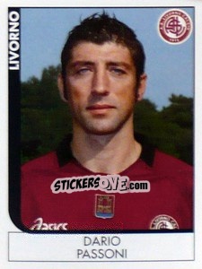 Sticker Dario Passoni - Calciatori 2005-2006 n. 228 - Panini