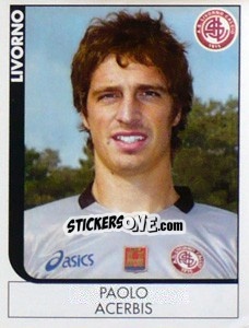 Sticker Paolo Acerbis - Calciatori 2005-2006 n. 240 - Panini