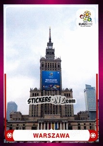 Sticker Warszawa - UEFA Euro Poland-Ukraine 2012 - Panini