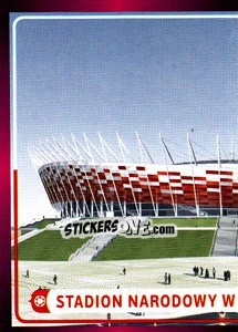 Sticker Stadion Narodowy w Warszawie - UEFA Euro Poland-Ukraine 2012 n. 14 - Panini