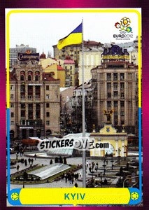 Sticker Kyiv - UEFA Euro Poland-Ukraine 2012 - Panini