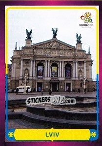 Sticker Lviv - UEFA Euro Poland-Ukraine 2012 - Panini