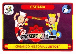 Sticker Creando historia juntos - UEFA Euro Poland-Ukraine 2012 n. 38 - Panini