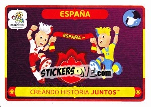 Sticker Creando historia juntos - UEFA Euro Poland-Ukraine 2012 - Panini