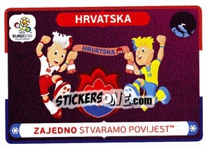 Figurina Zajedno stvaramo povijest - UEFA Euro Poland-Ukraine 2012 - Panini