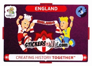 Sticker Creating History Together - UEFA Euro Poland-Ukraine 2012 - Panini