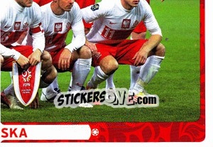 Sticker Team - Polska - UEFA Euro Poland-Ukraine 2012 - Panini