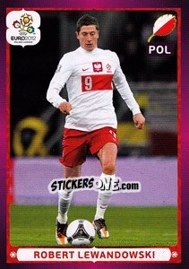Sticker Robert Lewandowski - UEFA Euro Poland-Ukraine 2012 - Panini