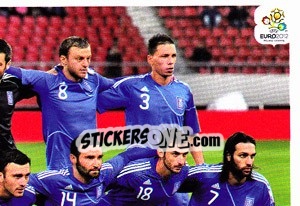 Sticker Team - Hellas - UEFA Euro Poland-Ukraine 2012 - Panini