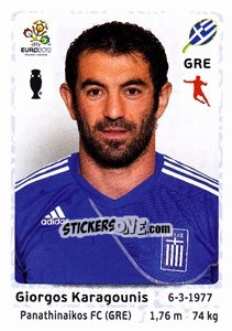Sticker Giorgos Karagounis - UEFA Euro Poland-Ukraine 2012 - Panini