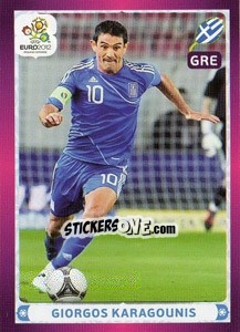 Sticker Giorgos Karagounis - UEFA Euro Poland-Ukraine 2012 - Panini