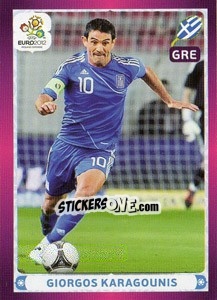 Sticker Giorgos Karagounis - UEFA Euro Poland-Ukraine 2012 n. 105 - Panini