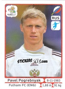 Sticker Pavel Pogrebnyak - UEFA Euro Poland-Ukraine 2012 n. 132 - Panini