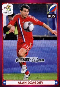 Sticker Alan Dzagoev - UEFA Euro Poland-Ukraine 2012 n. 133 - Panini