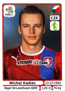 Sticker Michal Kadlec - UEFA Euro Poland-Ukraine 2012 n. 144 - Panini