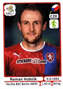 Sticker Roman Hubník - UEFA Euro Poland-Ukraine 2012 n. 145 - Panini