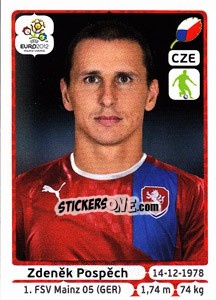 Sticker Zdeněk Pospěch - UEFA Euro Poland-Ukraine 2012 n. 146 - Panini