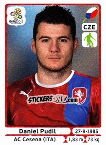 Sticker Daniel Pudil - UEFA Euro Poland-Ukraine 2012 - Panini