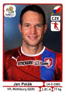 Figurina Jan Polák - UEFA Euro Poland-Ukraine 2012 - Panini