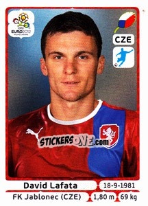 Sticker David Lafata - UEFA Euro Poland-Ukraine 2012 - Panini