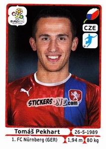 Sticker Tomáš Pekhart - UEFA Euro Poland-Ukraine 2012 - Panini