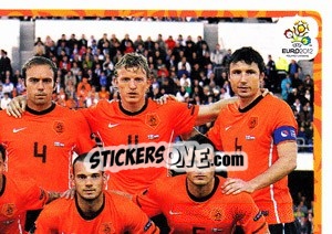 Figurina Team - Nederland - UEFA Euro Poland-Ukraine 2012 - Panini