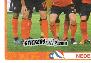 Sticker Team - Nederland - UEFA Euro Poland-Ukraine 2012 - Panini