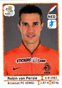 Sticker Robin van Persie - UEFA Euro Poland-Ukraine 2012 n. 189 - Panini