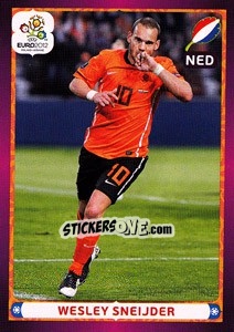 Sticker Wesley Sneijder - UEFA Euro Poland-Ukraine 2012 n. 192 - Panini