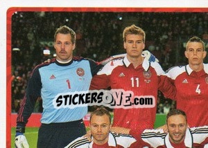 Figurina Team - Danmark - UEFA Euro Poland-Ukraine 2012 - Panini