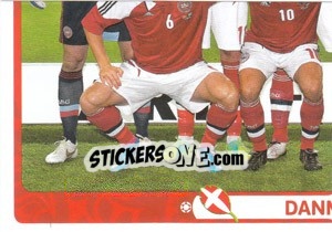 Sticker Team - Danmark - UEFA Euro Poland-Ukraine 2012 n. 198 - Panini