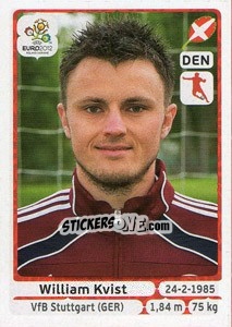 Sticker William Kvist - UEFA Euro Poland-Ukraine 2012 n. 209 - Panini