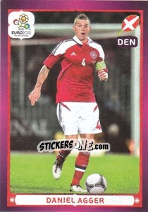 Figurina Daniel Agger - UEFA Euro Poland-Ukraine 2012 n. 220 - Panini
