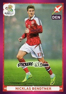 Sticker Nicklas Bendtner - UEFA Euro Poland-Ukraine 2012 - Panini