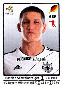 Sticker Bastian Schweinsteiger - UEFA Euro Poland-Ukraine 2012 n. 239 - Panini