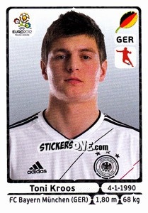 Sticker Toni Kroos - UEFA Euro Poland-Ukraine 2012 n. 240 - Panini