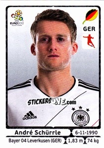 Sticker André Schürrle - UEFA Euro Poland-Ukraine 2012 n. 246 - Panini