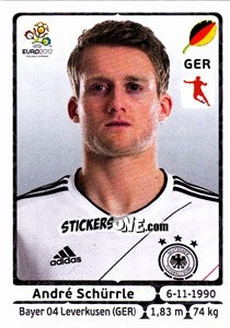 Cromo André Schürrle - UEFA Euro Poland-Ukraine 2012 - Panini