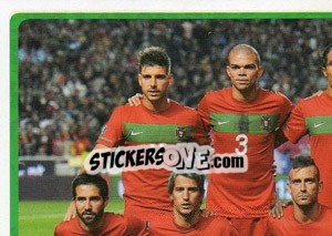 Figurina Team - Portugal - UEFA Euro Poland-Ukraine 2012 - Panini