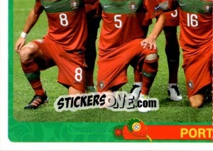 Sticker Team - Portugal - UEFA Euro Poland-Ukraine 2012 - Panini