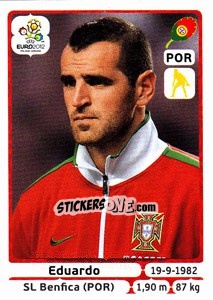 Sticker Eduardo - UEFA Euro Poland-Ukraine 2012 n. 259 - Panini