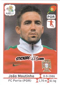 Figurina João Moutinho - UEFA Euro Poland-Ukraine 2012 - Panini