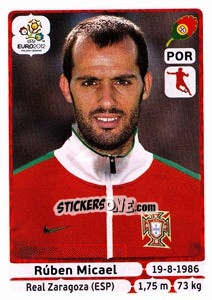 Sticker Ruben Micael - UEFA Euro Poland-Ukraine 2012 n. 271 - Panini