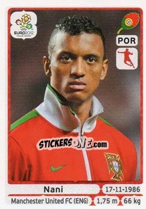 Sticker Nani - UEFA Euro Poland-Ukraine 2012 n. 272 - Panini