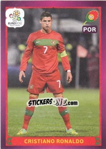 Sticker Cristiano Ronaldo - UEFA Euro Poland-Ukraine 2012 n. 280 - Panini