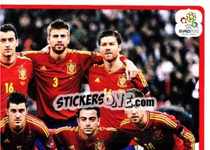 Sticker Team - España - UEFA Euro Poland-Ukraine 2012 - Panini